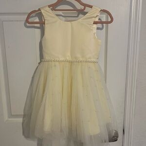American Princess Cream Embellished Tiered Dress for Weddings